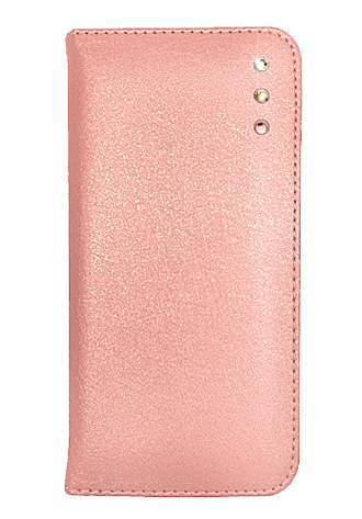 「iPhone 6」対応　ポイントデコレーションブックタイプケース ピンク