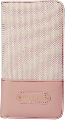 iPhone 6s用 キャンバスブックタイプケース / ピンク