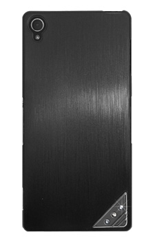 Xperia(TM) Z3 ハードカバー Stylish Hairline Black